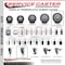 Service Caster 6'' Thermoplastic Rubber Wheel Swivel 7/16'' Grip Ring Stem Caster SCC-GR20S614-TPRB-716138 - alternate 4